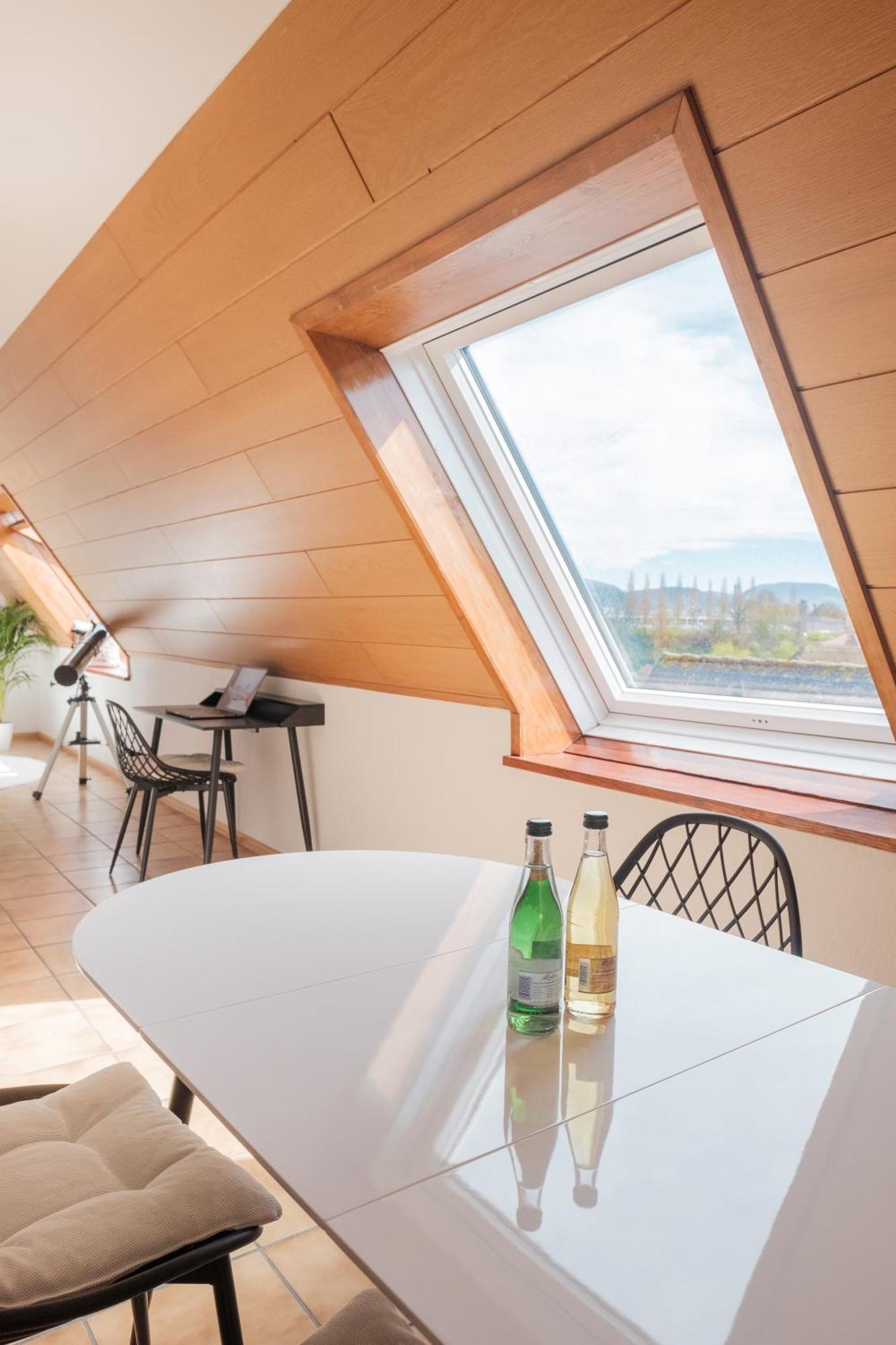 Neu Deluxe Suite Muensterblick, Maisonette, Kingsize Bett, Kueche, Netflix, Aussicht, E-Kamin Bad Sackingen Luaran gambar